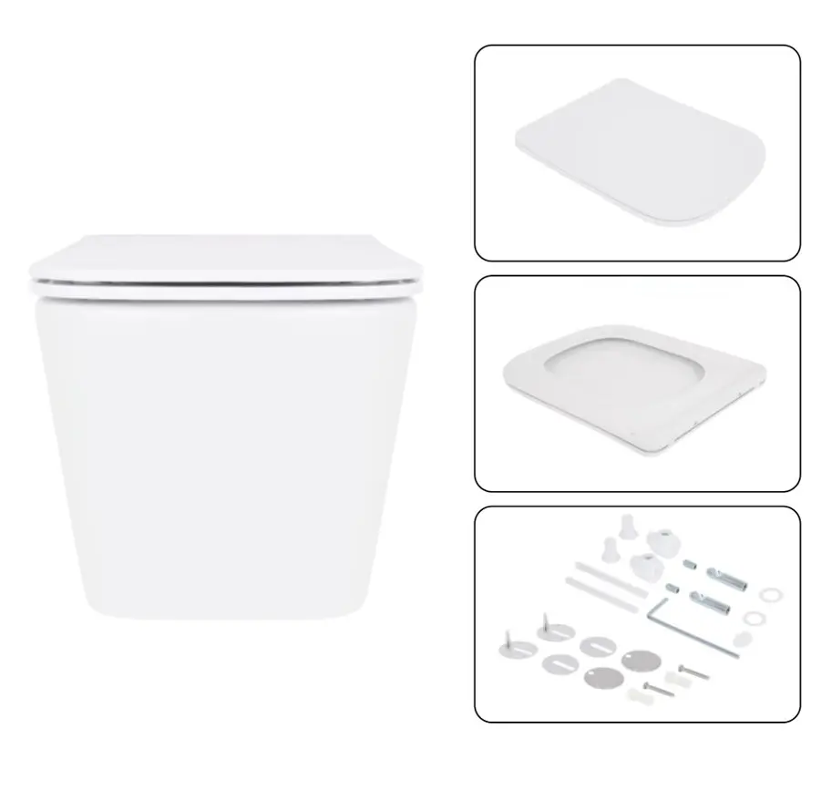 Набір Q-tap Nest 4 в 1 підвісний унітаз Crow Ultra Quiet 520x360x290 + комплект інсталяції QT05335172W48202 - фото 6