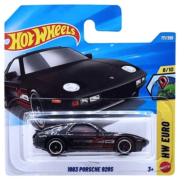 Базова машинка Hot Wheels HW Euro 1983 Porsche 928S чорна (5785) JJK15 - фото 3