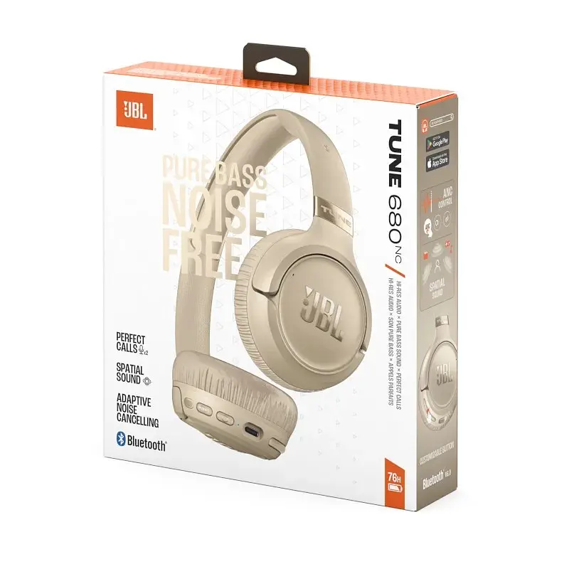 Bluetooth-гарнітура JBL Tune 680NC Beige (JBLT680NCBEG) - фото 10