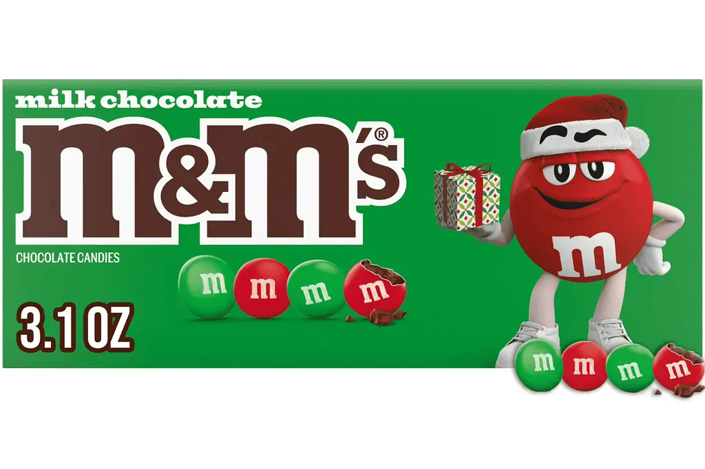 Драже M&M's Milk Chocolate Christmas Candy 87.9г