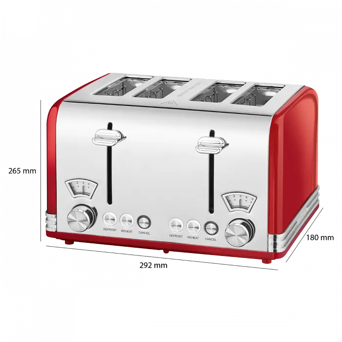 Тостер Profi Cook PC-TA 1194 Red - фото 5