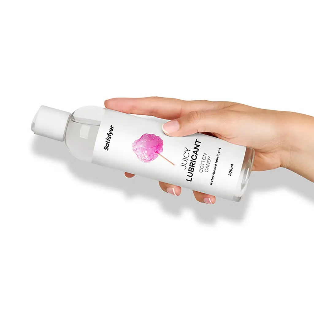 Лубрикант на водній основі Satisfyer Juicy Lubricant Cotton Candy water based 300 мл - фото 6