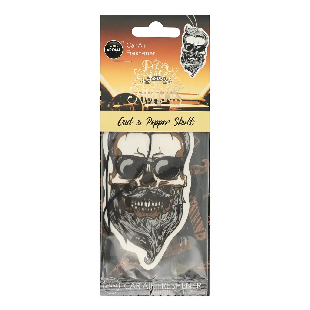 Ароматизатор Aroma Car Dia De Los Muertos Oud&Pepper Skull - фото 2
