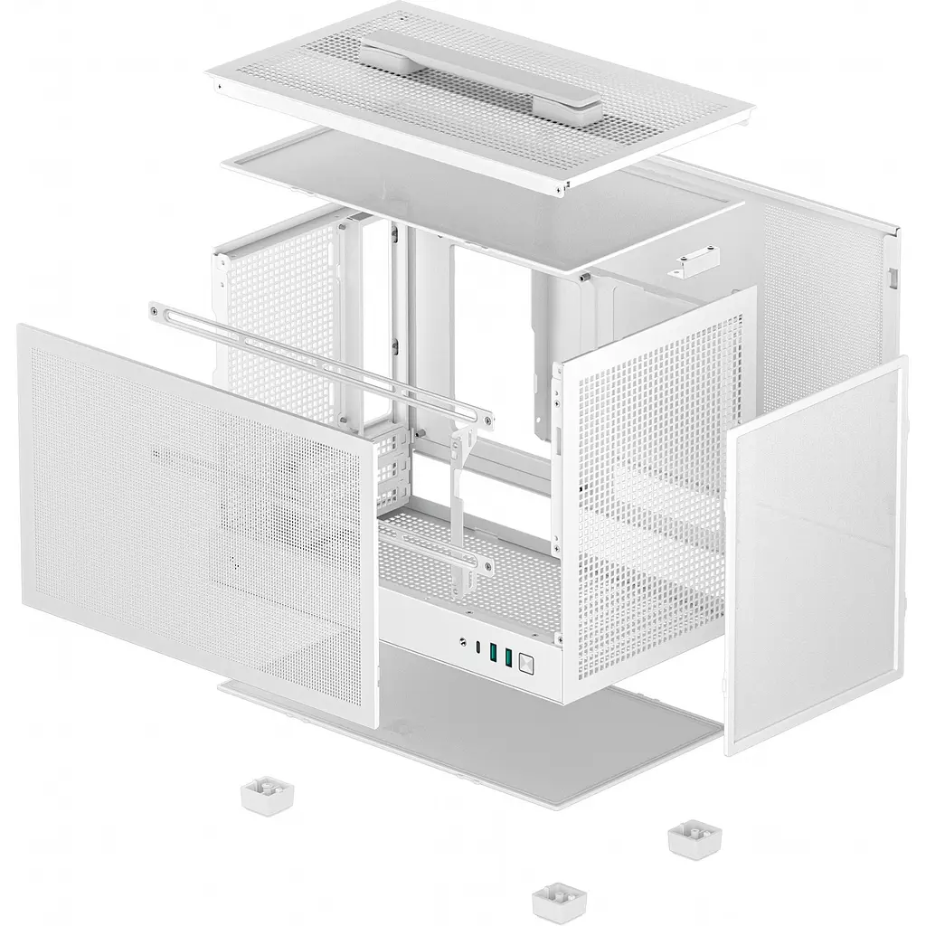 Корпус Deepcool CH160 Mesh White (R-CH160-WHNMI0-G-1) [146740] - фото 10