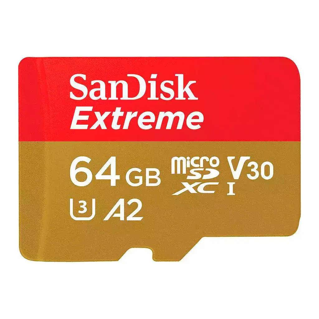 Карта пам'яті SanDisk 64GB microSD class 10 UHS-I Extreme For Action Cams and Dro (SDSQXAH-064G-GN6AA) - фото 3