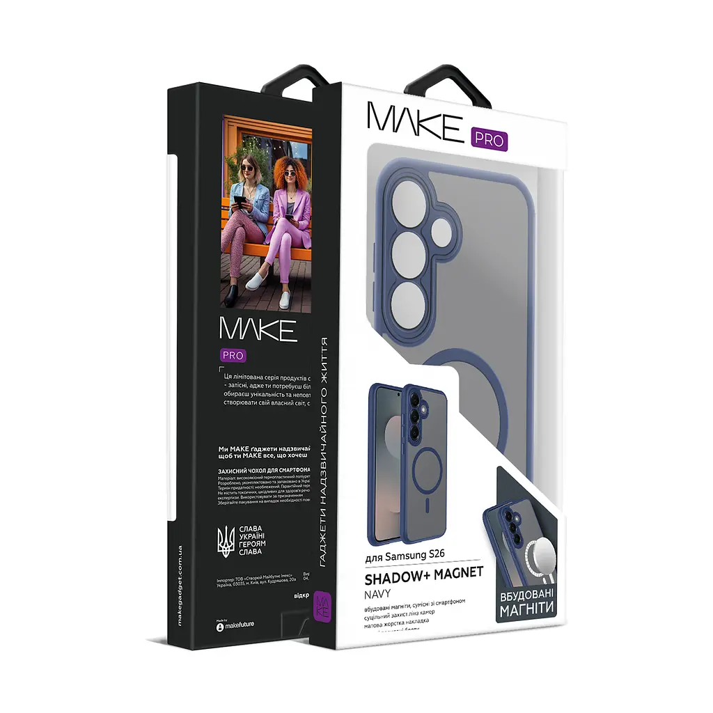 Чохол MAKE Samsung S26 Shadow+ Magnet Navy - фото 4