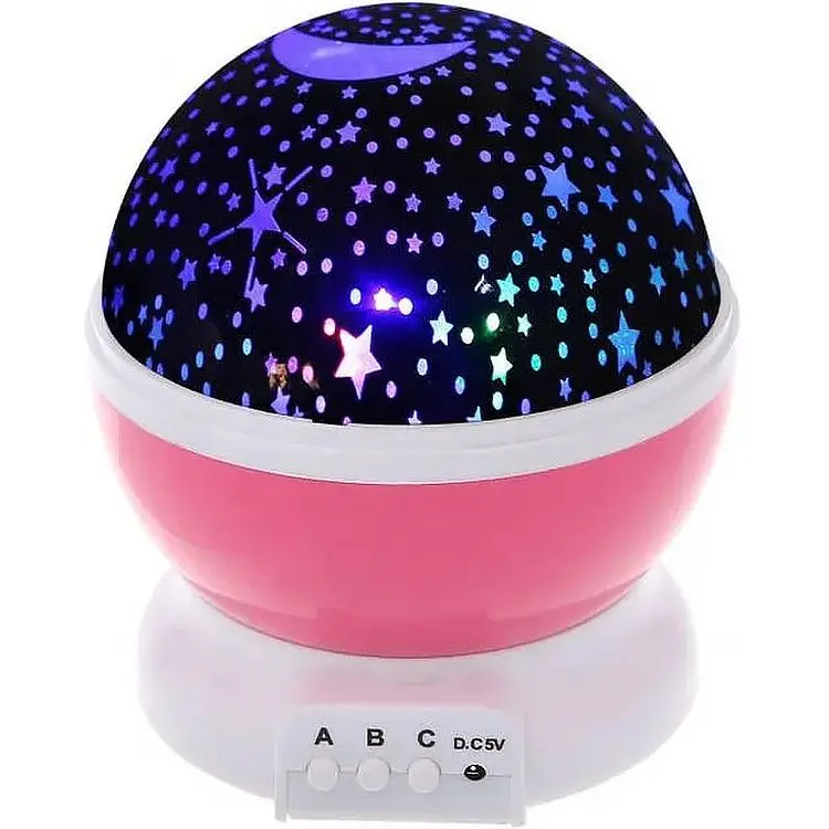 Круглый вращающийся ночник No brand Детский проектор звездное небо LED в ассортименте - фото 2