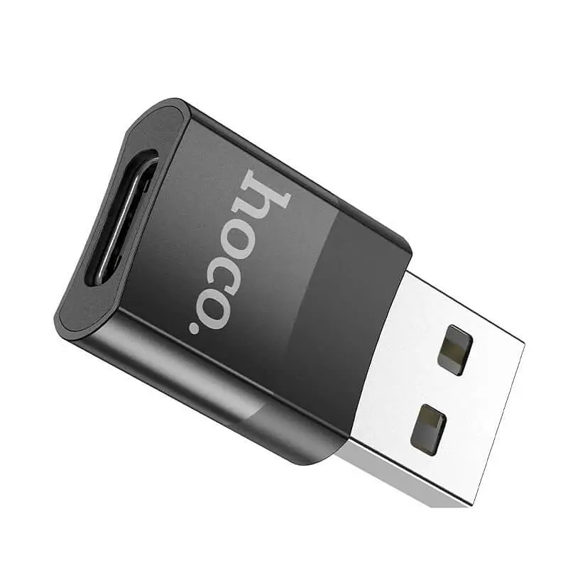 Перехідник HOCO USB To Type-C female adapter UA17 струм 3A (адаптер USB-C мама - USB 2.0 папа) - фото 3
