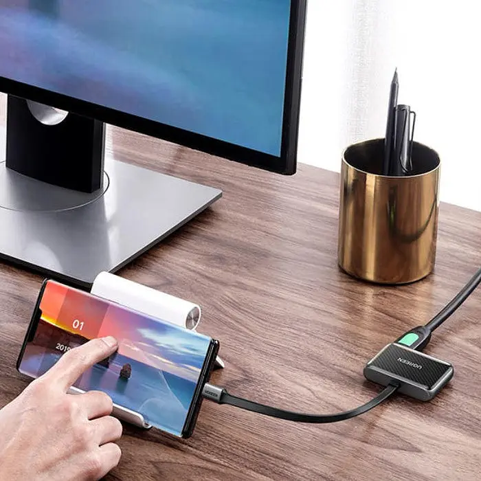 Перехідник Ugreen USB 2.0 Type-C HDMI+VGA HDMI 1.4b CM303 чорний - фото 3
