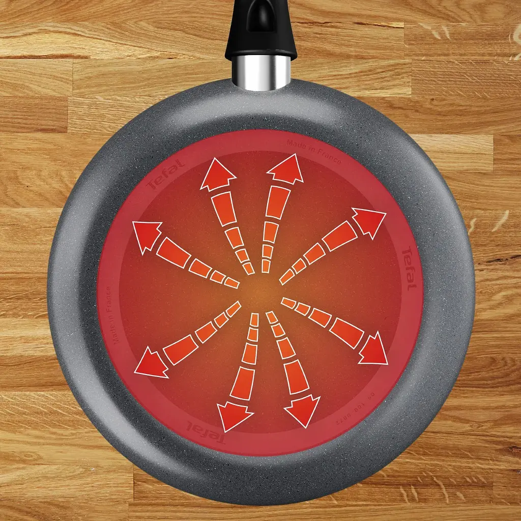 Сковорода Tefal Hard Stone 26см алюминий серый бакелит kuh0014376 - фото 4