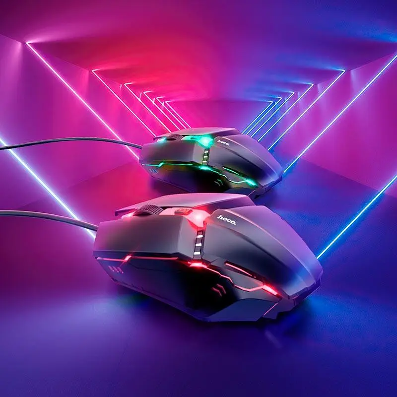 Набор - клавиатура и мышь - HOCO Luminous gaming keyboard and mouse set GM18 - фото 8