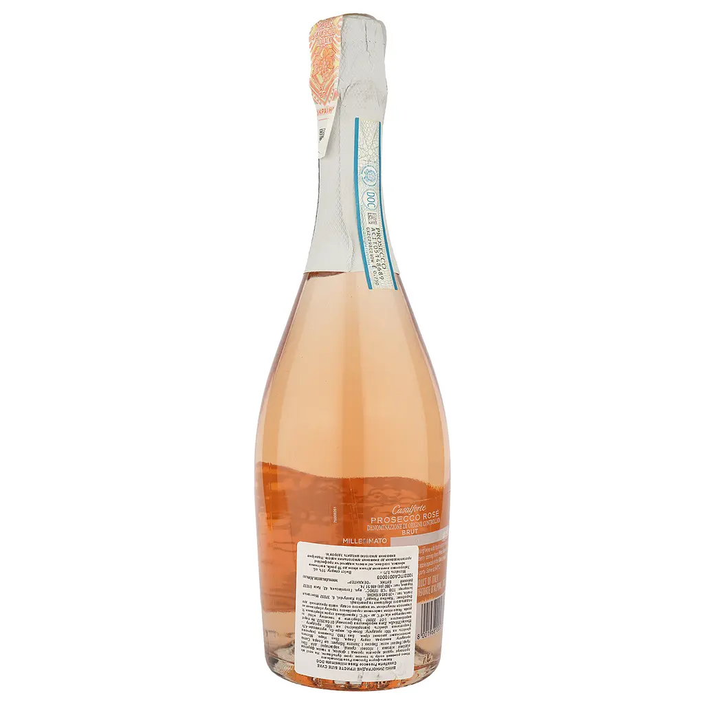 Ігристе вино Casalforte Prosecco Rose Spumante Brut, рожеве, брют, 0,75 л - фото 2
