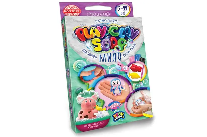 Набір для творчості PCS-02-01U,02U,03U,04U "Пластилінове Мило "PLAY CLAY SOAP" малий DANKO - фото 3