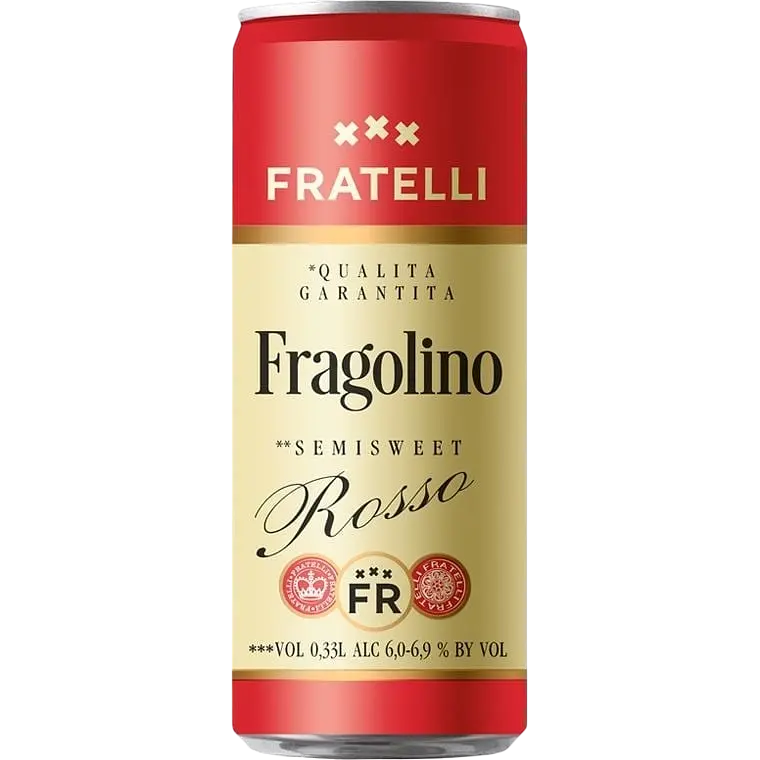 Набір напоїв винних Fratelli Moscato слабоалкогольних газованих: Bianco напівсолодкий білий + Bongo білий напівсолодкий + Maracuja Giallo білий напівсолодкий + Rosso червоний напівсолодкий + Fragolino Bianco білий напівсолодкий 3.3 л (10 шт. х 0.33 л) - фото 4