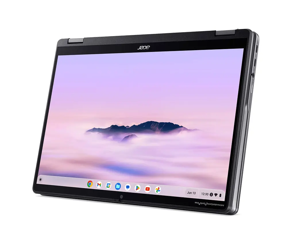 Ноутбук Acer Chromebook Plus Spin 514 CP514-4HN 14' WUXGA IPS Touch, Intel 3-100U, 8GB, F256GB, UMA, ChromeOS, сірий (NX.KYQEU.001) - фото 6