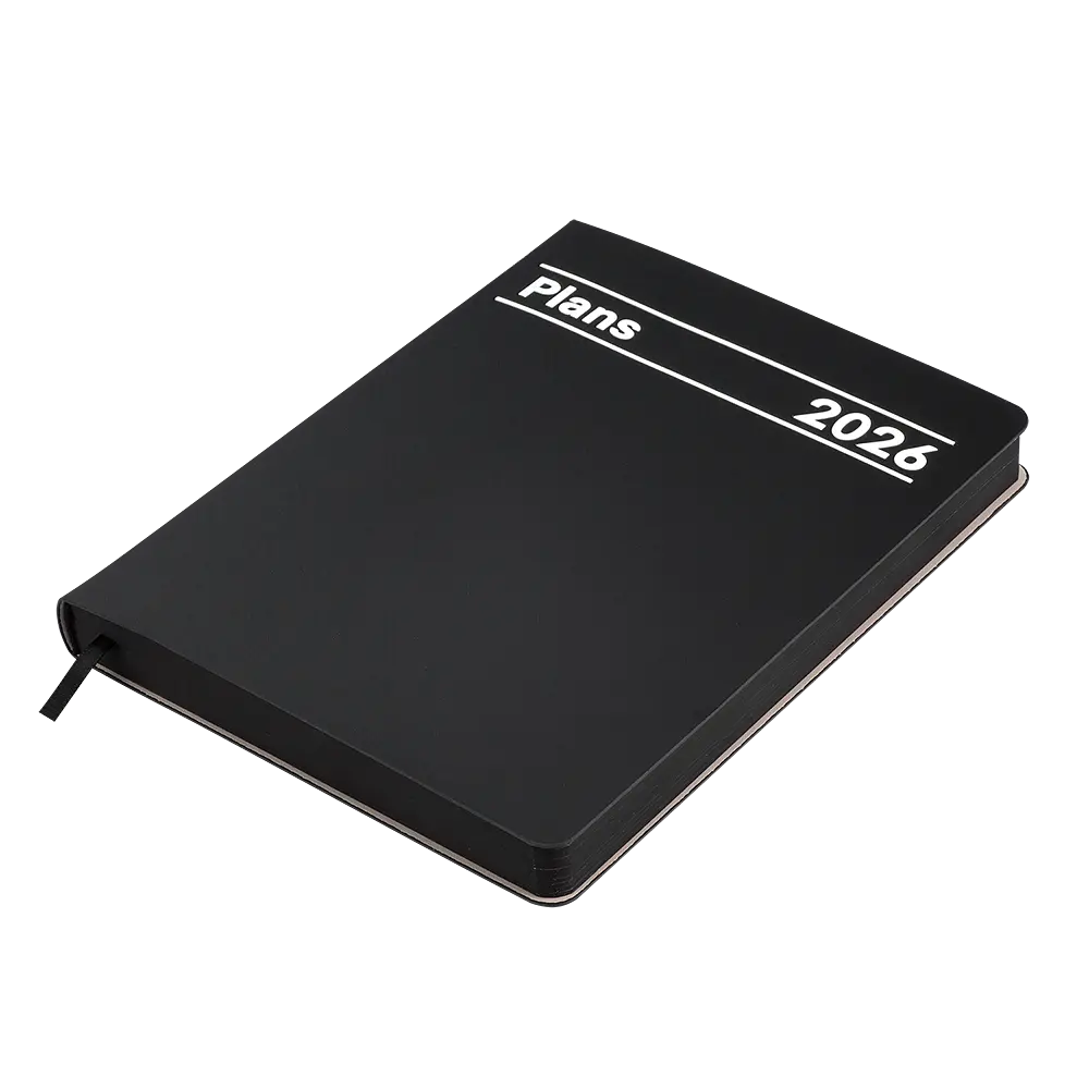 Щоденник датований Buromax Memory 2026 A5 штучна шкіра чорний (BM.21151-01) - фото 2