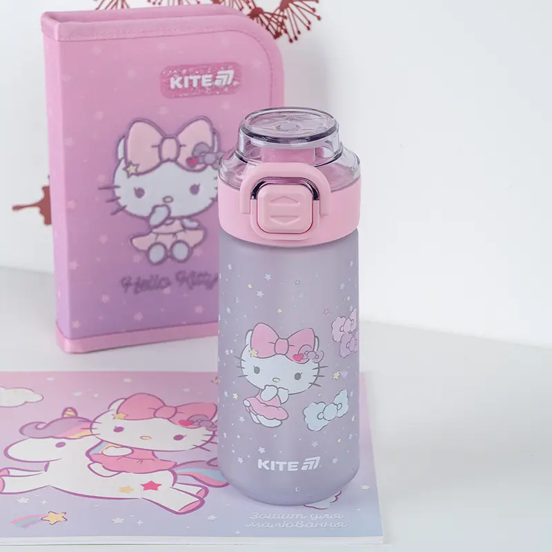Бутылочка для воды Kite Hello Kitty серая 560 мл (HK25-1213) - фото 7