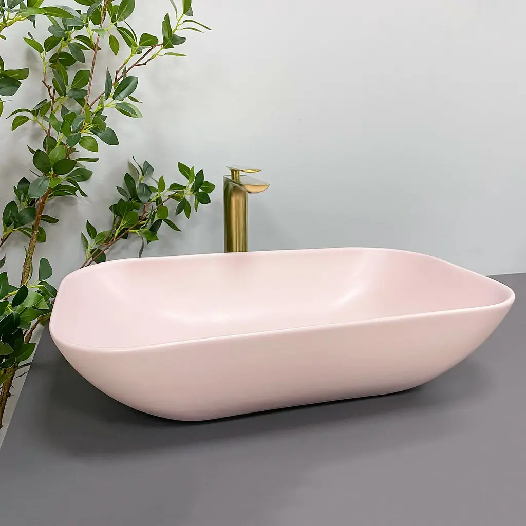Умивальник VBI Avezzano pink matt накладний VBI-014405, Цветной - фото 3