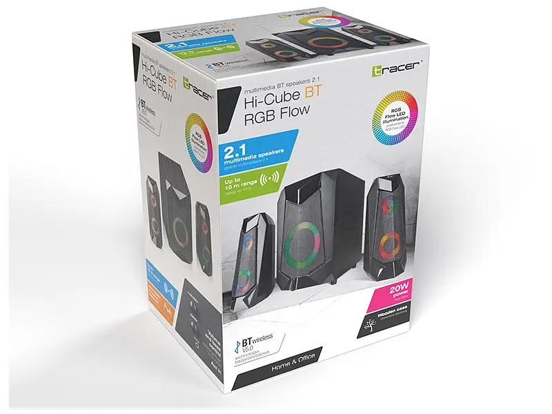 Комп'ютерні колонки Tracer 2.1 Hi-Cube RGB Flow BT (TRAGLO46497) - фото 8