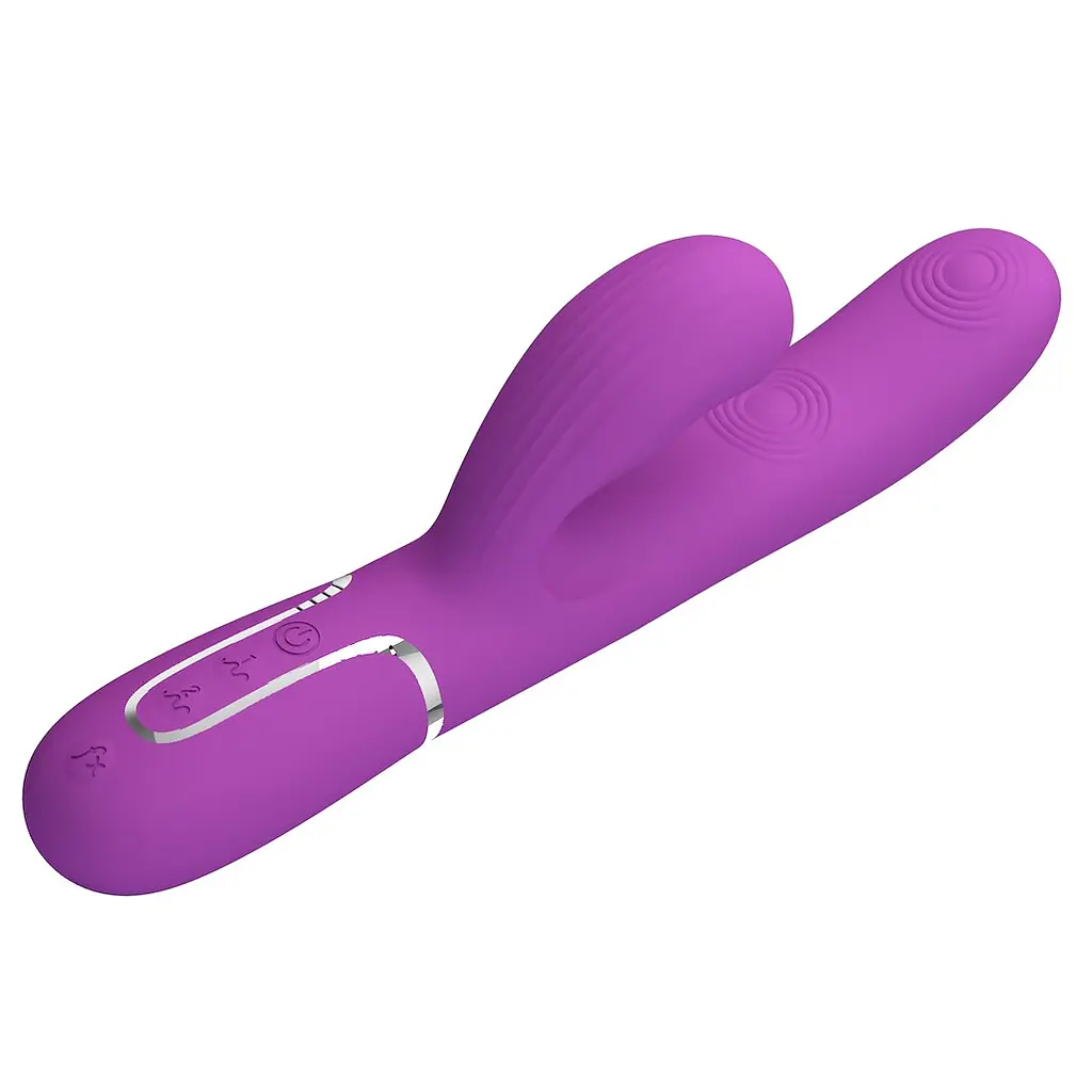 Вібратор-кролик Pretty Love Twinkled Tenderness Perdita 22.8 см (бузковий) - фото 15