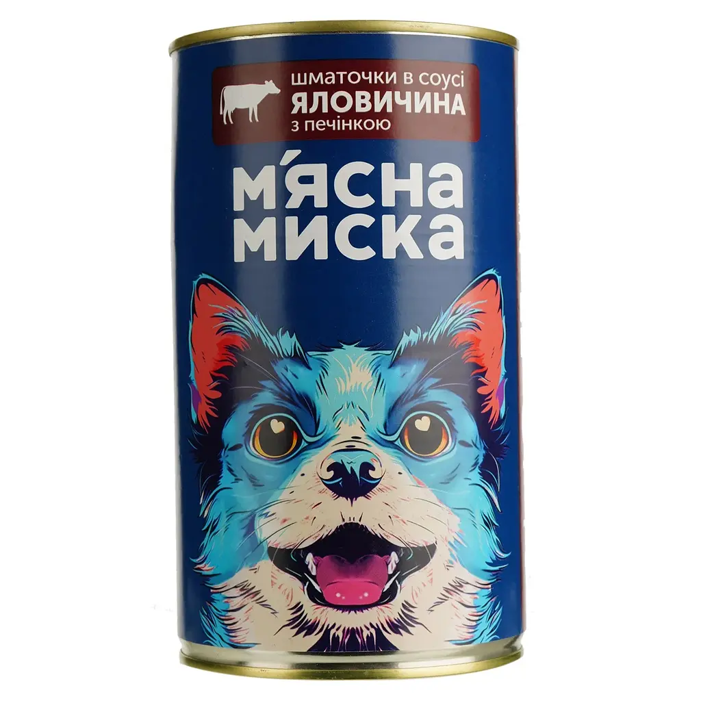 Набір вологого корму для дорослих собак М'ясна Миска шматочки в соусі Мікс 6 шт x 1.24 кг - фото 5