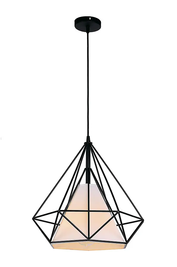 Геометричный подвесной светильник для интерьера Levistella 7527317-1 BK (380) - фото 2