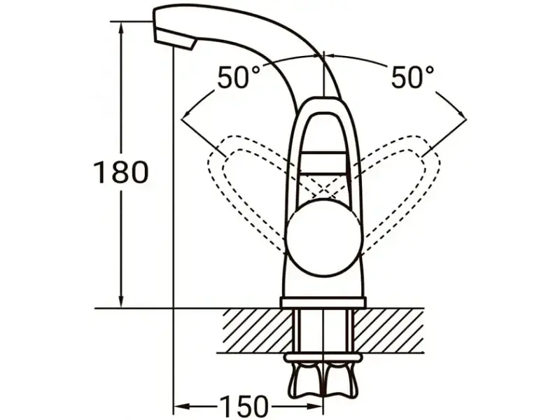 Змішувач для кухонної мийки Aquatica HL-1A230C - фото 5