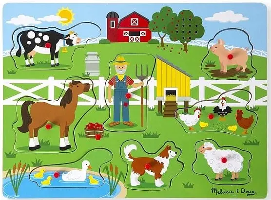 Звуковий пазл Melissa&Doug Ферма старого Макдональдса (MD738) - фото 2