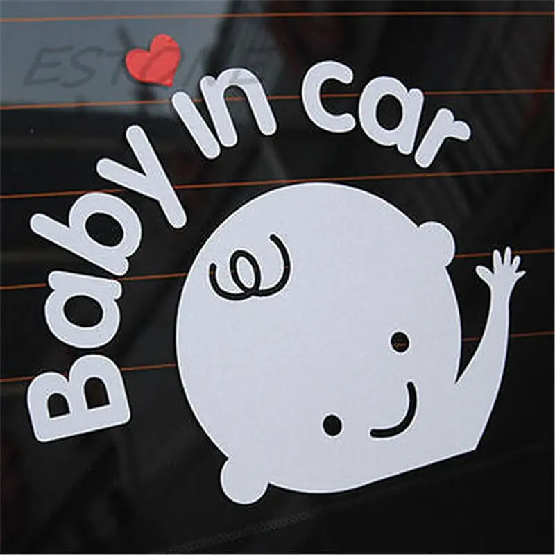 Наклейка в автомобіль Baby in car BOY Білий - фото 2