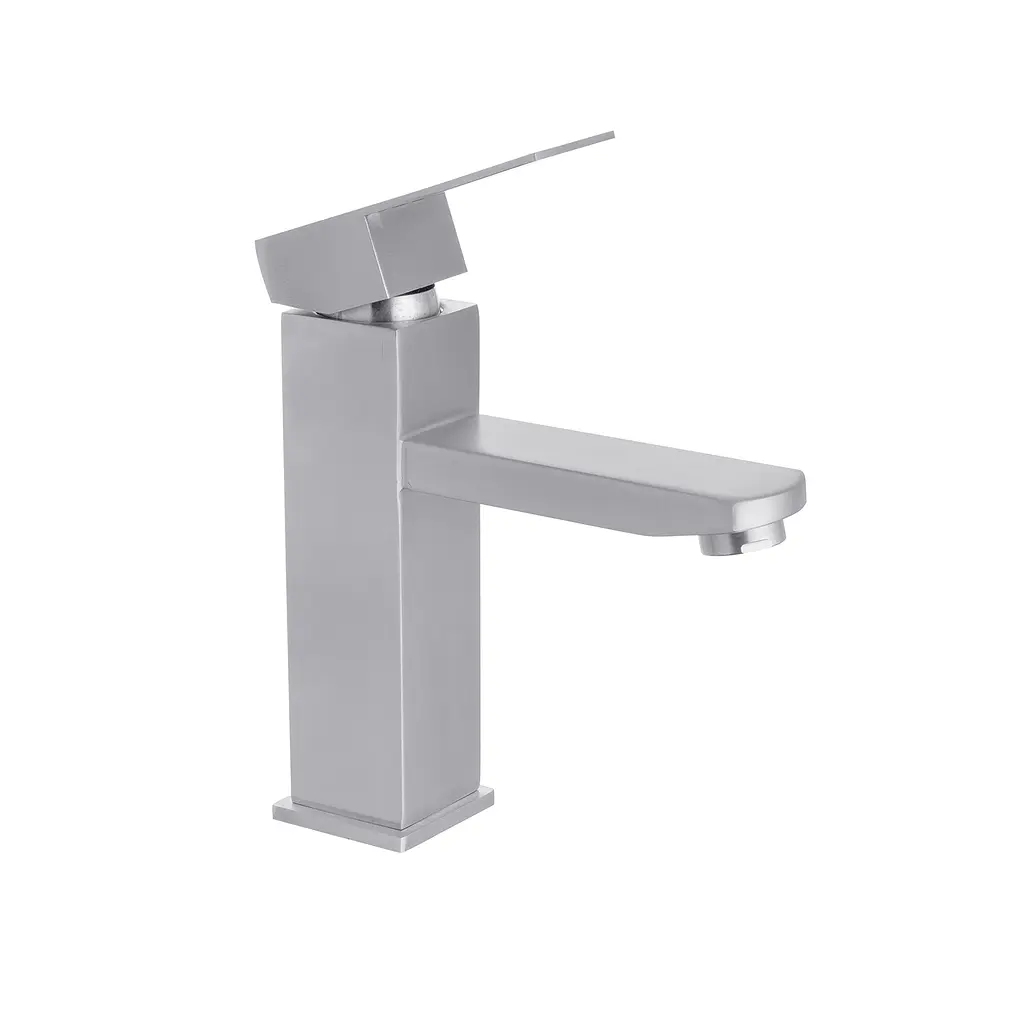 Змішувач для раковини Kroner KRP Edelstahl Kubus - ESG010 CV023009 Хром матовий - фото 4