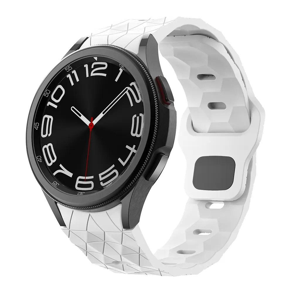 Ремінець силіконовий Samsung Galaxy Watch 4 5 6 7 BeWatch Білий (0140302) - фото 2