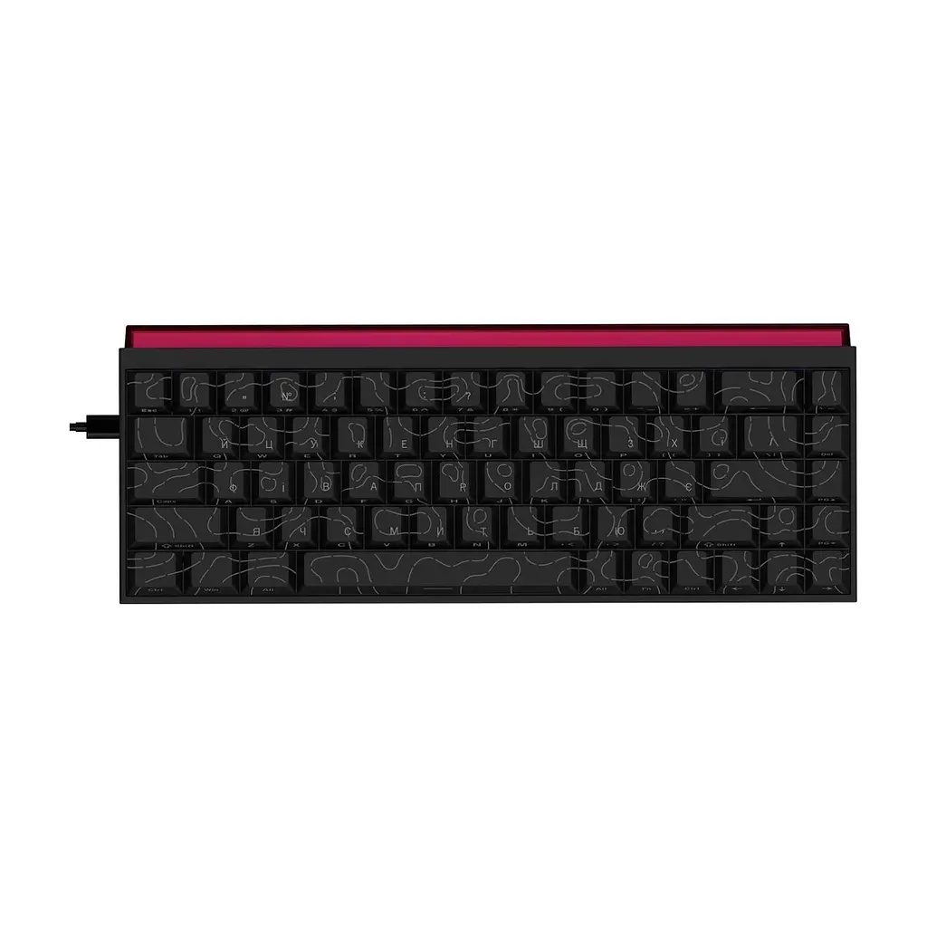 Клавіатура Ajazz NK68 Red Switch USB UA Black (NK68-R-S-B) - фото 3