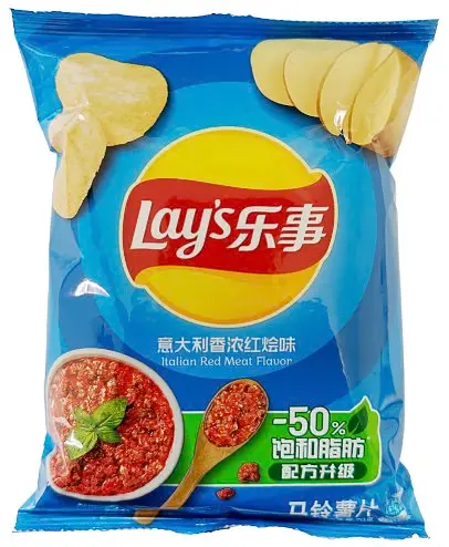 Чіпси Lay’s Italian Red Meat Flavor зі смаком італійського м’ясного соусу 70 г