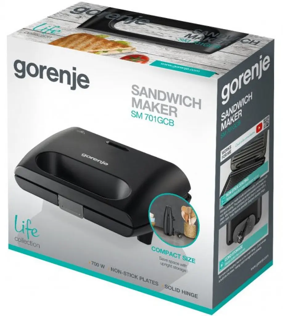 Бутербродниця GORENJE SM701GCB - фото 4