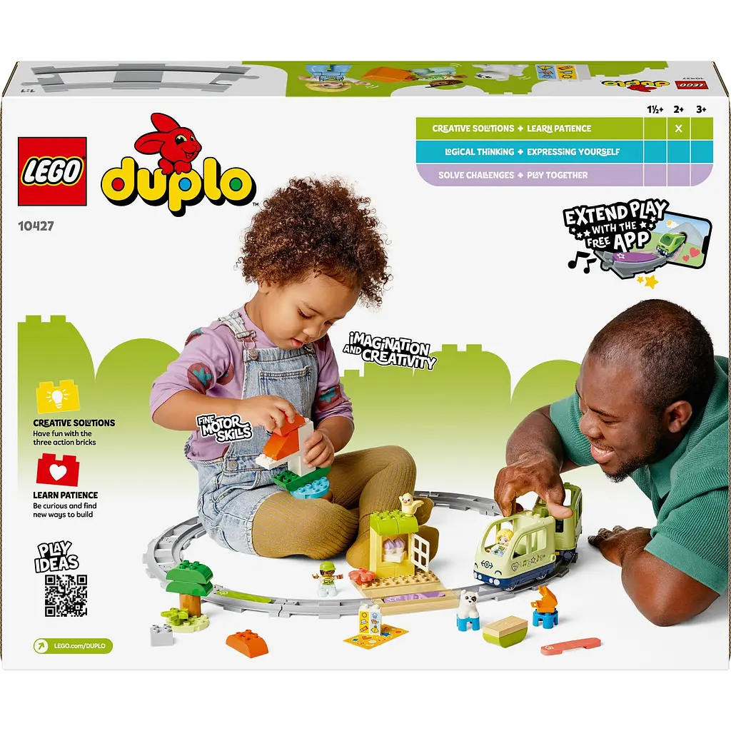 Конструктор LEGO DUPLO Інтерактивний пригодницький потяг 57 деталей (10427) - фото 2