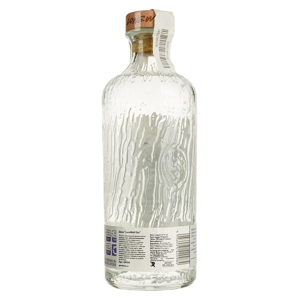 Джин BrewDog LoneWolf Gin, 40%, 0,7 л - фото 2