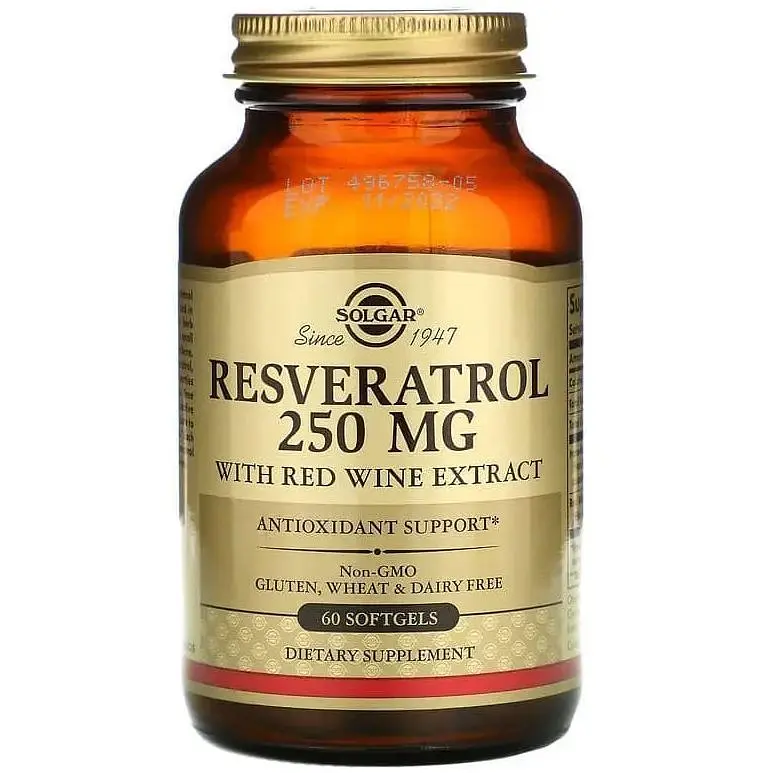 Ресвератрол Solgar 250 мг 60 капсул - фото 1