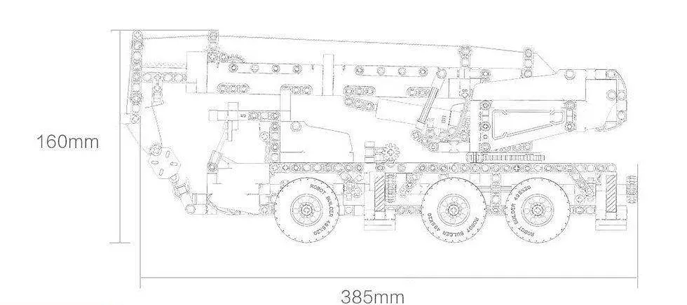Конструктор XiaomiBuilding Block Engineering Crane MTJM03IQI 720 деталей - фото 5