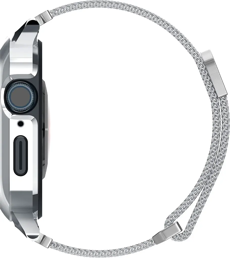 Ремінець Spigen Metal Fit Pro для Apple Watch 42/44/45mm Silver [ACS04584] [85168] - фото 6
