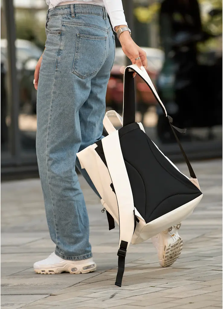Рюкзак ролл Sambag унисекс RollTop LTT белый 41 x 30 x 16 см (24238008) - фото 6