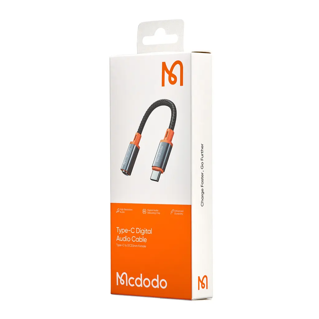 Кабель Mcdodo Castle Series Type-C to 3.5 мм Female Cable 11 см CA-7561 Черный - фото 2