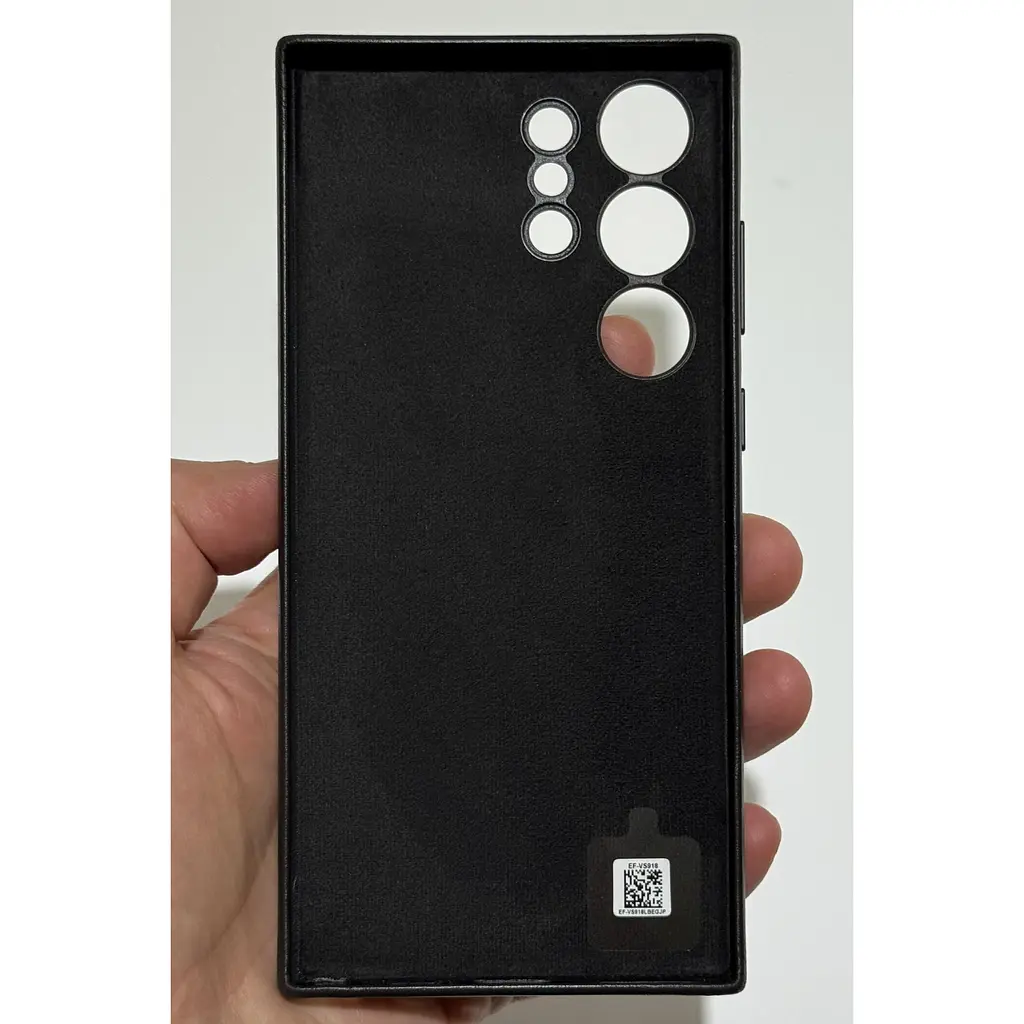 Оригинальный кожаный чехол Samsung Leather Case для Samsung Galaxy S23 Ultra (6.8") Black EF-VS918LBEGRU - фото 4