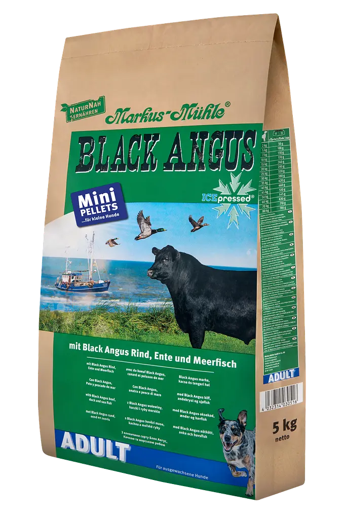 Сухий корм для дорослих собак дрібних порід Markus-Muhle Black Angus Adult Mini Pellets з яловичиною - фото 2