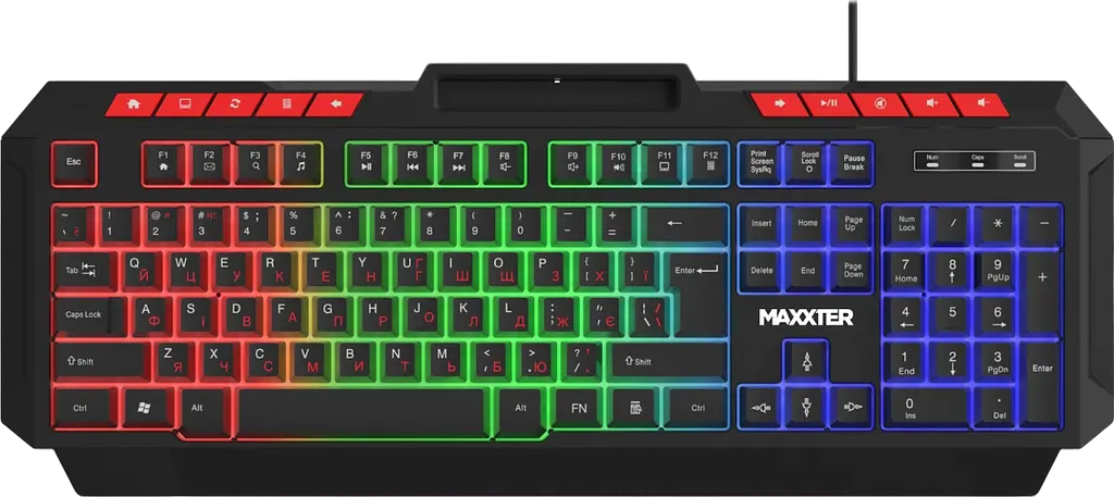 Клавіатура Maxxter KBG-UML-02B-UA RGB Black - фото 4