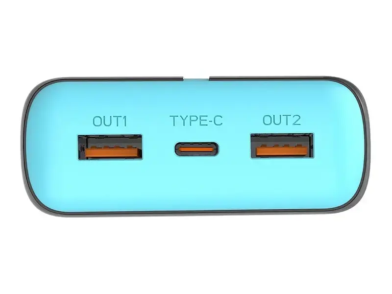 Зовнішній акумулятор (Power Bank) Tracer EnerGen 20000mAh Grey/Blue (TRABAT47517) - фото 6