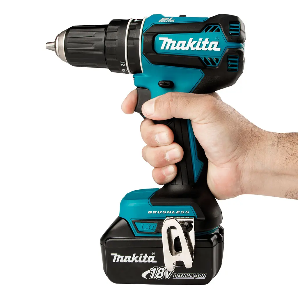 Шурупокрут з ударом акумуляторний Makita DHP485Z (50 Нм, 1.5-13 мм, BL, LXT, без акумуляторів та зарядного пристрою) - фото 3