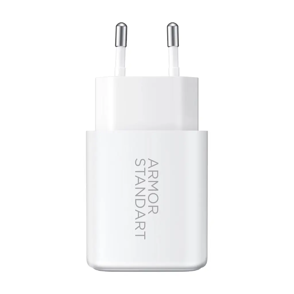 Зарядний пристрій Armorstandart 1xUSB-C PD25W + 1xUSB QC3.0 GaN white (ARM87066) - фото 3