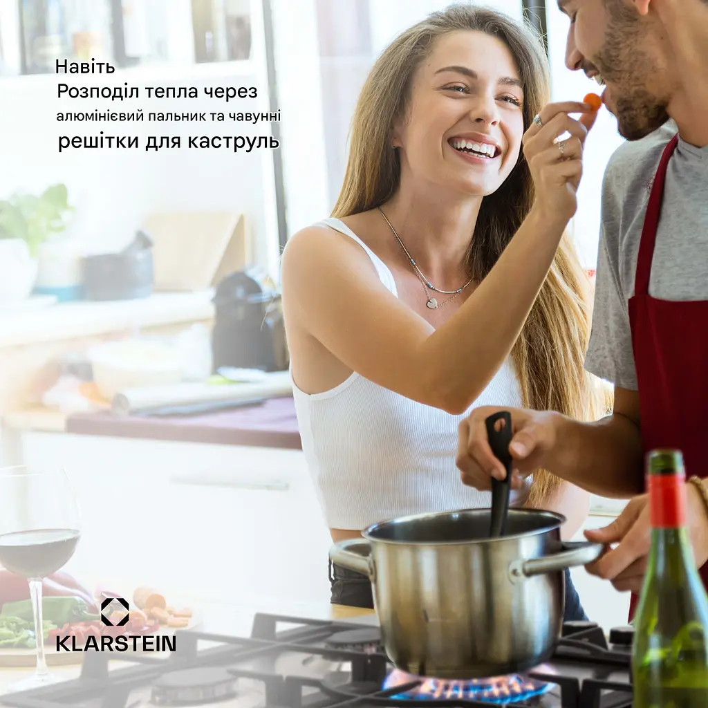 Варильна поверхня газова KLARSTEIN Ignito Chef Edition 5 11100 Вт (10040147) - фото 7