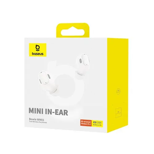 Навушники Baseus Bowie WM01 True Wireless Earphones білий NGTW370002 - фото 6