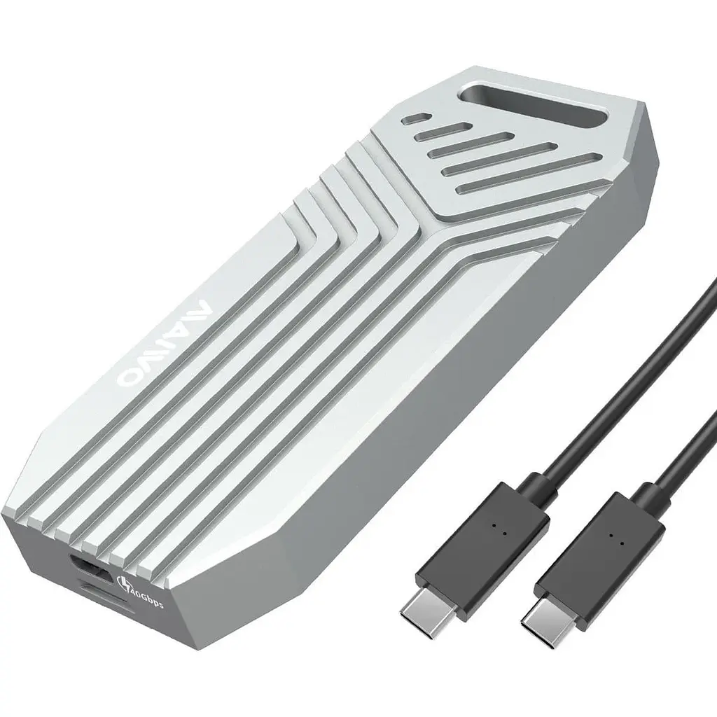 Зовнішня кишеня Maiwo M.2 SSD NVMe 2280 ч-з USB4.0 Type-C 40Gbps (K1695) - фото 3